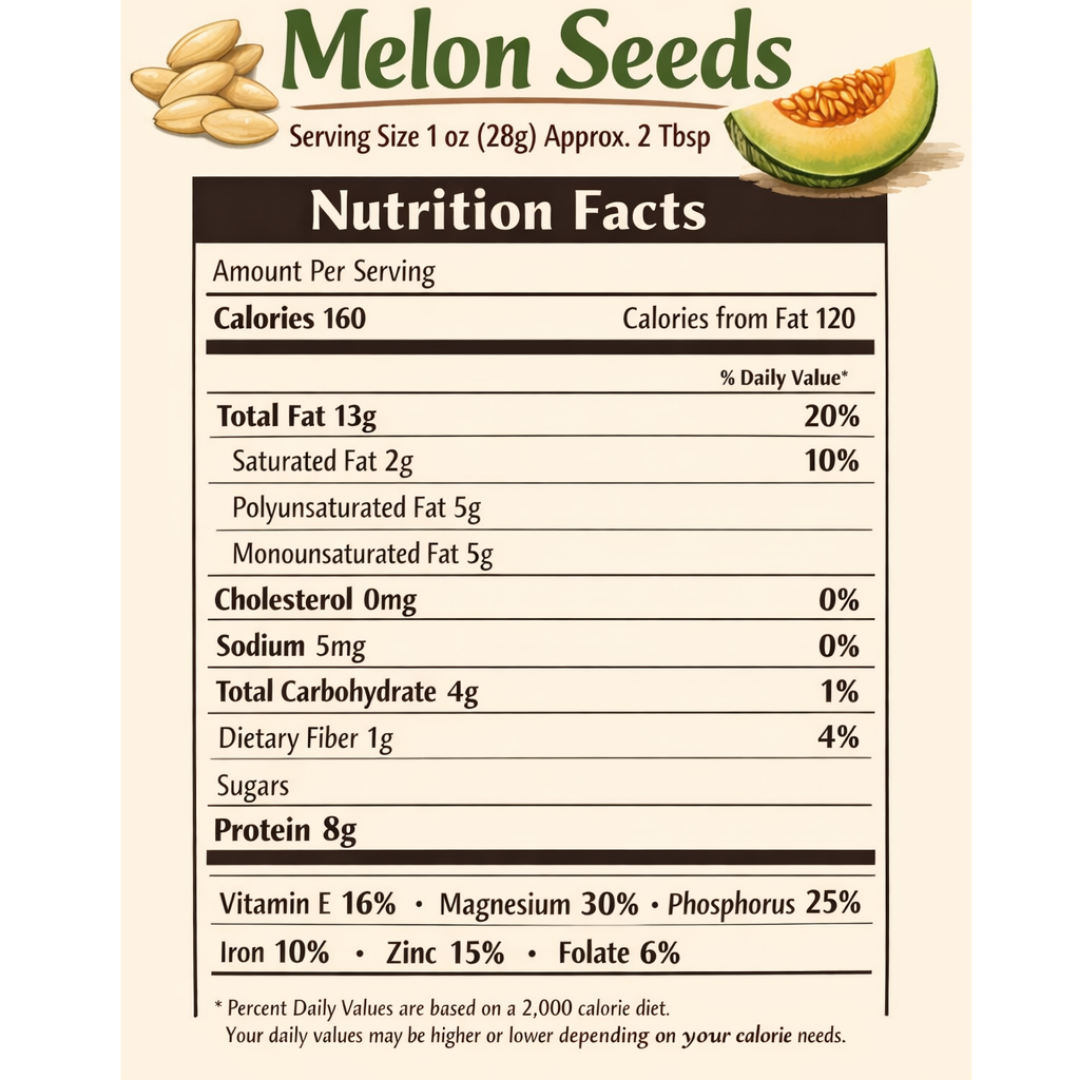 Bodymechaniq Organic Melon Seeds - Premium High Quality