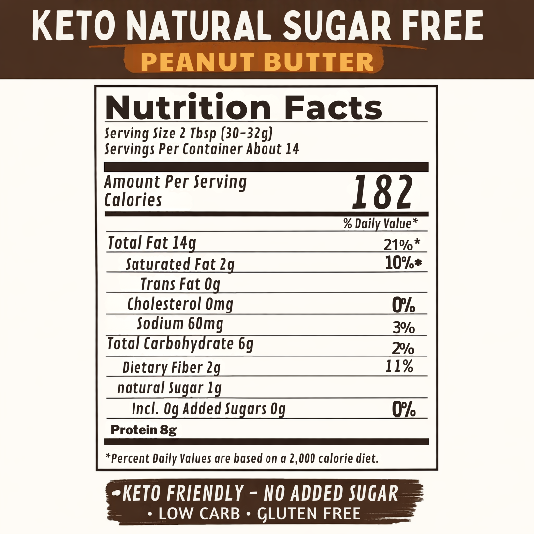 Bodymechaniq - Natural Keto Peanut Butter (sugar free)