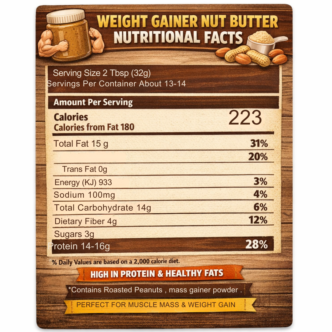 Bodymechaniq - Weight Gainer Nut Butter