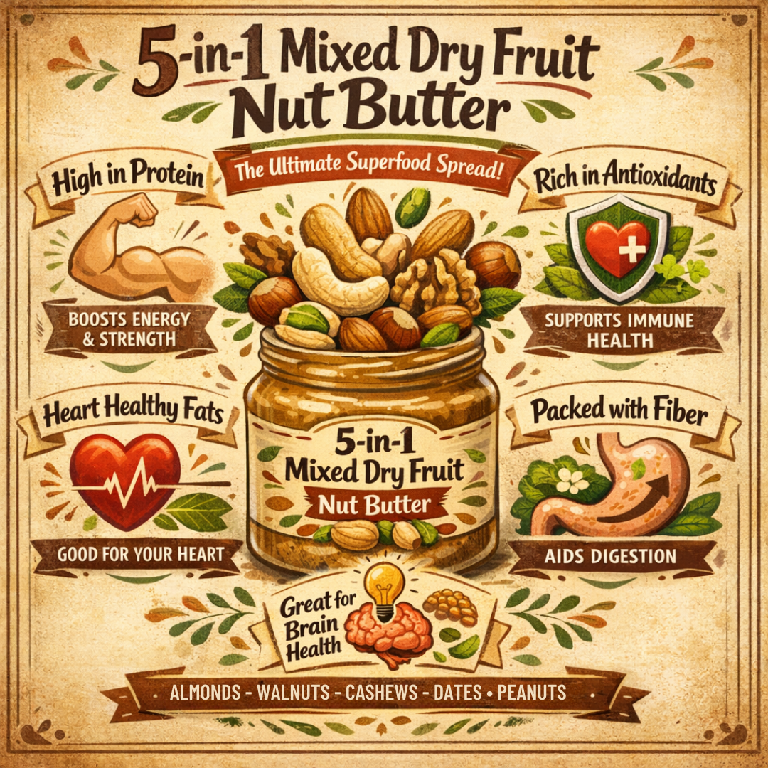 Bodymechaniq - 5 in 1 Mixed Dry Fruit Nut Butter