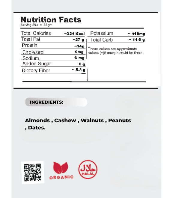 Bodymechaniq - 5 in 1 Mixed Dry Fruit Nut Butter