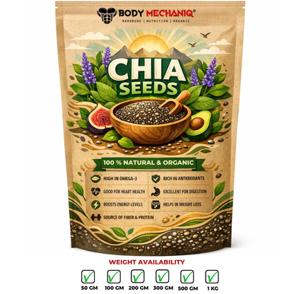Bodymechaniq Organic Chia Seeds - Premium High Quality