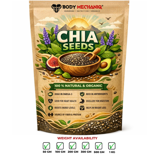 Bodymechaniq Organic Chia Seeds - Premium High Quality