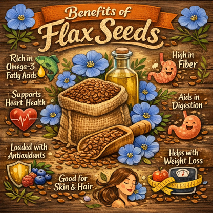 Bodymechaniq Organic Flaxseeds - Premium High Quality