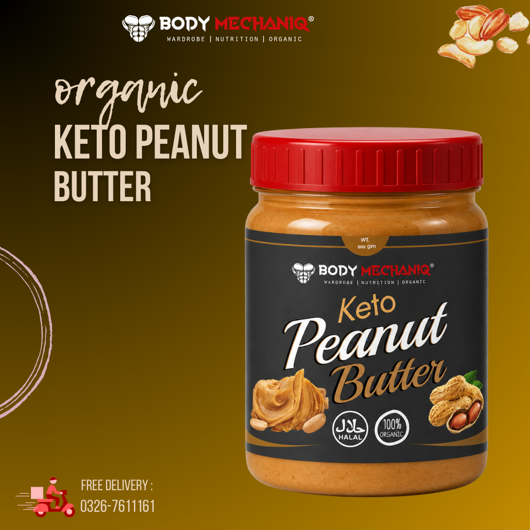 Bodymechaniq - Natural Keto Peanut Butter (sugar free)