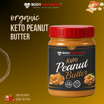 Bodymechaniq - Natural Keto Peanut Butter (sugar free)