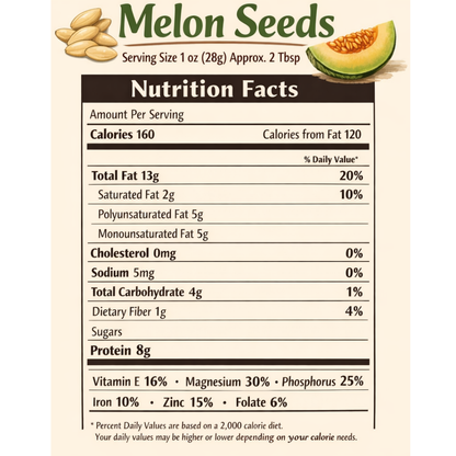 Bodymechaniq Organic Melon Seeds - Premium High Quality