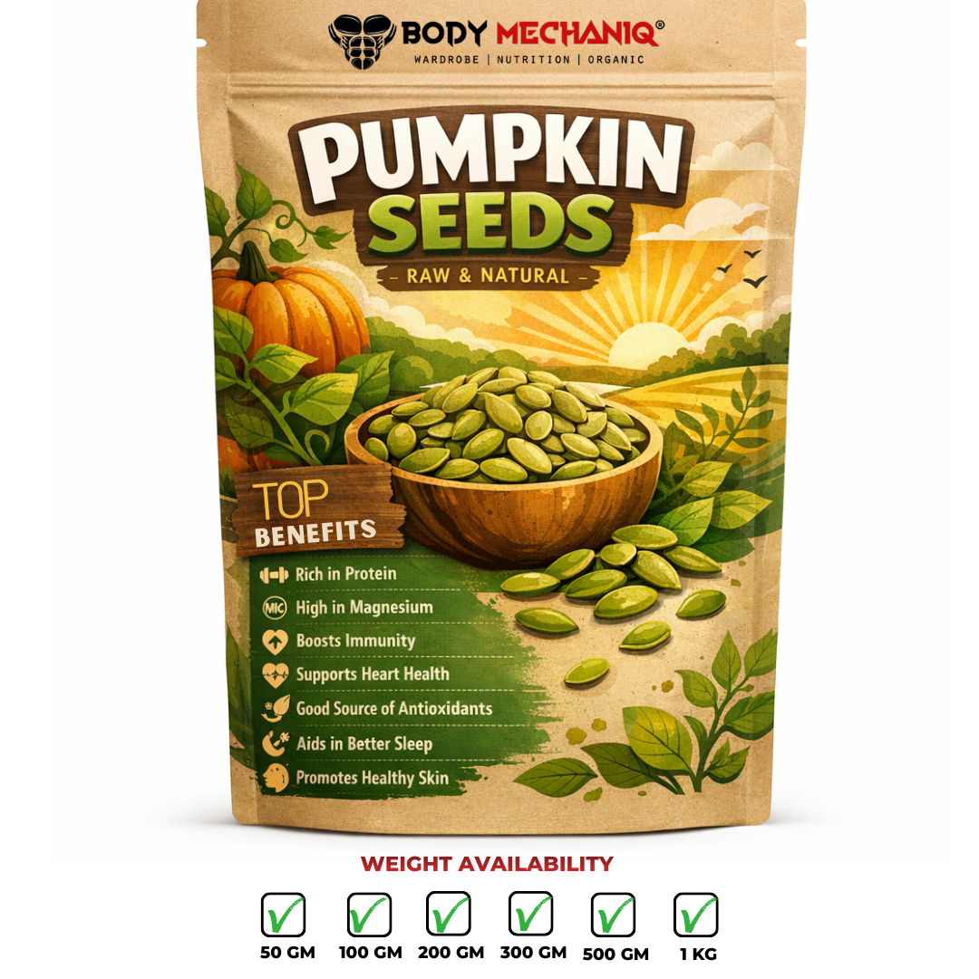 Bodymechaniq Organic Pumpkin Seeds - Premium High Quality