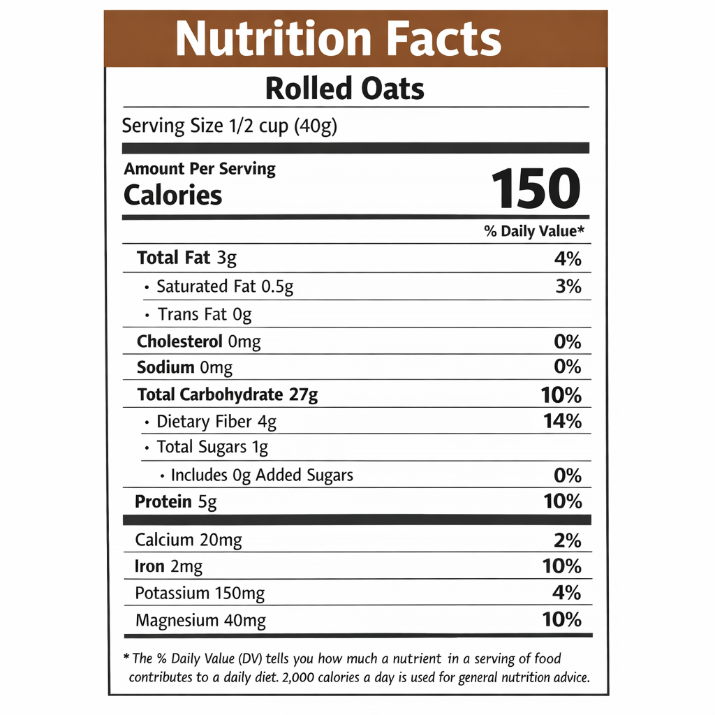 Bodymechaniq Organic Rolled Oats - Premium High Quality